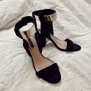 ZARA FOLD STRAP HEEL SIZE 38